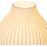 Lampe de table classique porcelaine rond blanc Leticia