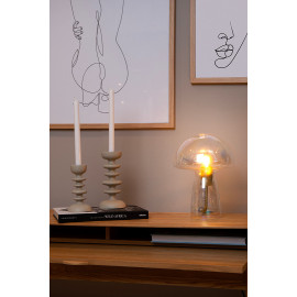 Lampe de table moderne verre champignon Raya