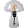 Lampe de table moderne verre champignon Raya