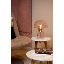 Lampe de table moderne verre champignon Raya