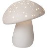 Lampe de table campagnard porcelaine champignon Raya