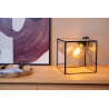 Lampe de table cube moderne verre Loya