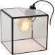 Lampe de table cube moderne verre Loya