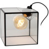 Lampe de table cube moderne verre Loya