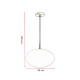 Suspension classique verre boule 30 cm Espina