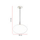 Suspension classique verre boule 38 cm Espina