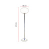 Lampadaire classique verre boule Espina