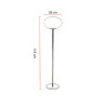 Lampadaire classique verre boule Espina