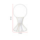 Lampe de table verre boule moderne Mana