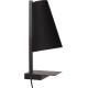 Lampe de chevet campagnard acier et tissu Keria