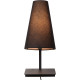 Lampe de chevet campagnard acier et tissu Keria