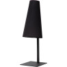 Lampe de table campagnard acier et tissu Keria