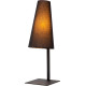 Lampe de table campagnard acier et tissu Keria