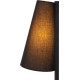 Lampe de table campagnard acier et tissu Keria