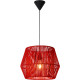 Suspension design métal rouge Loft