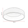 Plafonnier LED moderne rond 38 cm Dedalo