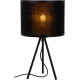 Lampe de table scandinave bambou trépied karo