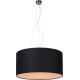 Suspension contemporain coton noir Ø 60 cm Carolane