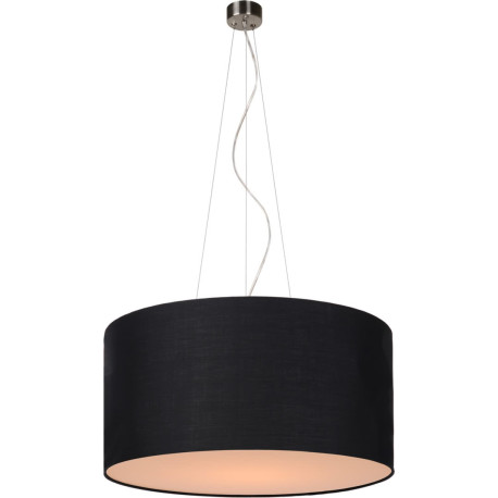 Suspension contemporain coton noir Ø 60 cm Carolane