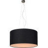 Suspension contemporain coton noir Ø 60 cm Carolane