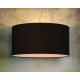 Suspension contemporain coton noir Ø 60 cm Carolane