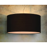 Suspension contemporain coton noir Ø 60 cm Carolane