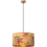 Suspension rétro bambou floral Ø 45 cm Nakka