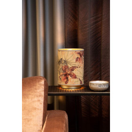 Lampe de table rétro bambou floral Nakka