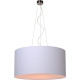 Suspension contemporain coton blanc Ø 60 cm Carolane