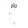 Lampadaire rétro bambou floral Nakka