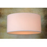 Suspension contemporain coton blanc Ø 60 cm Carolane
