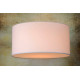 Suspension contemporain coton blanc Ø 60 cm Carolane