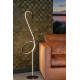 Lampadaire LED moderne acier flamand rose Isidor