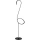 Lampadaire LED moderne acier flamand rose Isidor