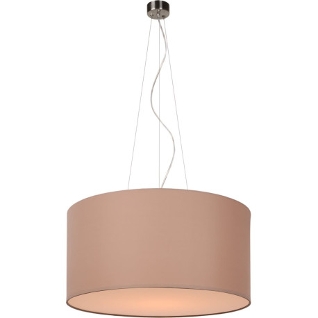 Suspension contemporain coton taupe Ø 60 cm Carolane