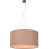 Suspension contemporain coton taupe Ø 60 cm Carolane