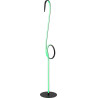 Lampadaire LED moderne acier flamand rose Isidor