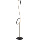 Lampadaire LED moderne acier flamand rose Isidor