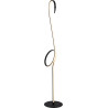 Lampadaire LED moderne acier flamand rose Isidor