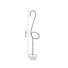 Lampadaire LED moderne acier flamand rose Isidor