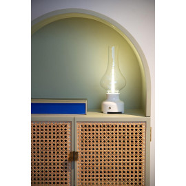 Lampe de table dimmable LED rétro verre kashan