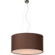 Suspension contemporain coton marron Ø 60 cm Carolane