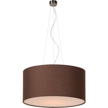 Suspension contemporain coton marron Ø 60 cm Carolane