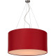 Suspension contemporain coton bordeaux Ø 60 cm Carolane