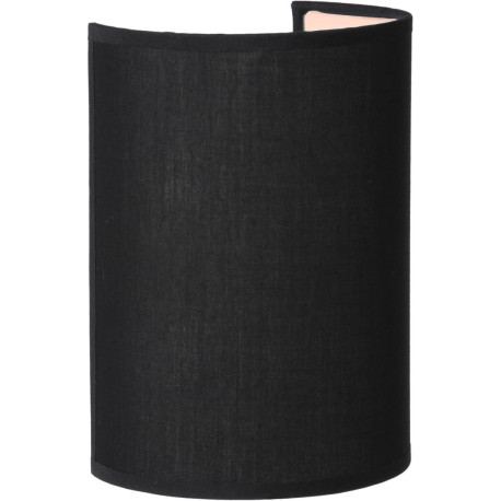 Applique contemporaine ronde coton noir Carolane