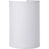 Applique contemporaine ronde coton blanc Carolane