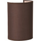 Applique contemporaine ronde coton marron Carolane
