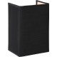 Applique contemporaine carrée coton noir Carolane