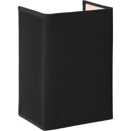 Applique contemporaine carrée coton noir Carolane