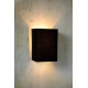 Applique contemporaine carrée coton noir Carolane